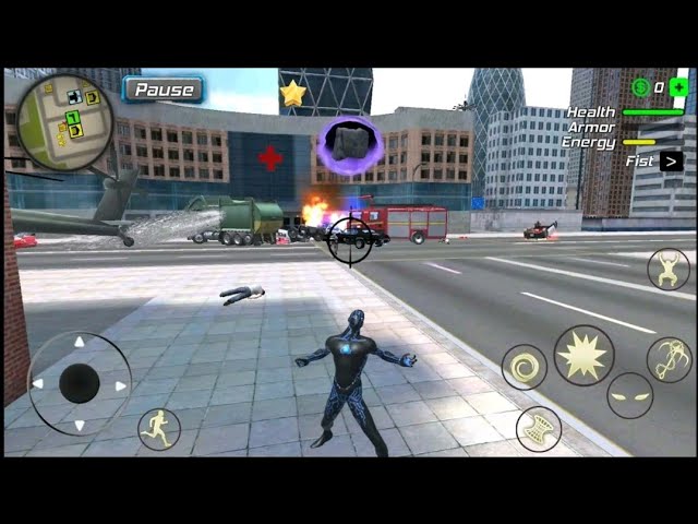 Black Hole Rope Hero Vice Vegas – #7 Garbage Truck at Train Station – Android Gameplay