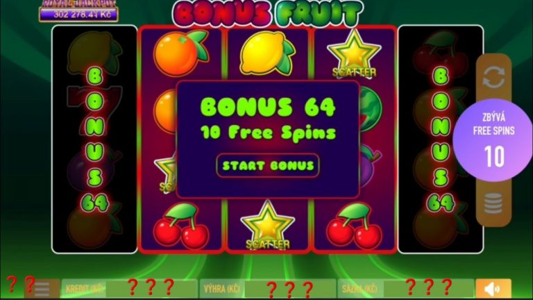 Bonus Fruit BET 200-500KČ Free Spins BIG WIN