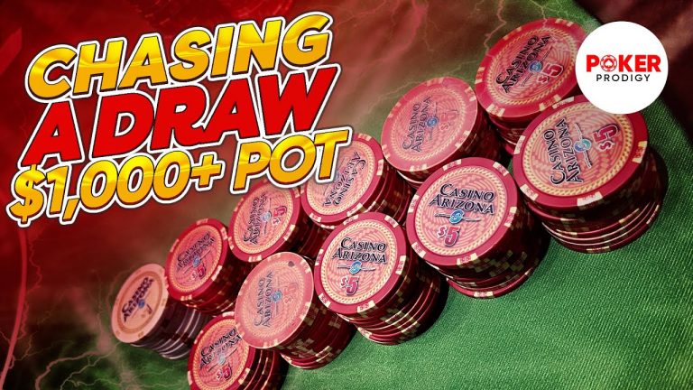 CHASING A DRAW IN THE BIGGEST POT OF MY LIFE! $1,000+ | Vlog #6