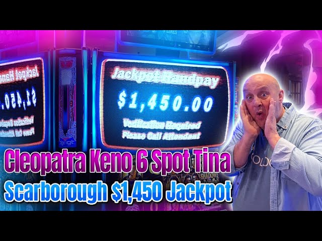 Cleopatra Keno 7 Spot Tina Scarborough $1,450 Jackpot