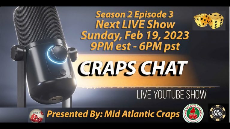 Craps Chat S2 E3 – Round Table Craps Talk Show #crapschat #casinogamingtv