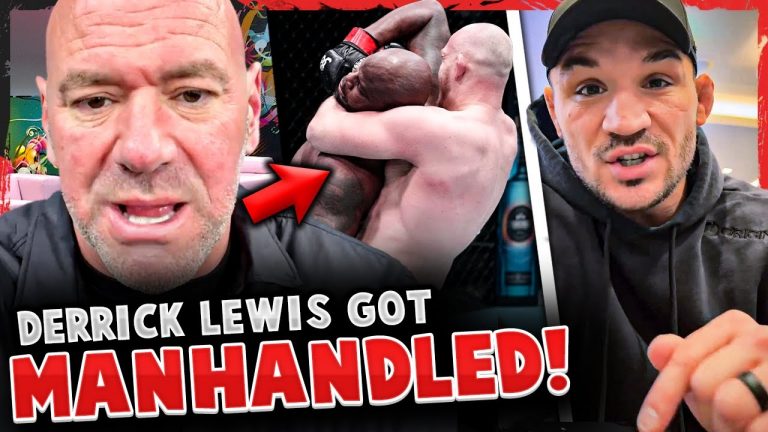 Dana White REACTS Derrick Lewis FINISHED 1st RD! (FOOTAGE) Michael Chandler MESSAGE Conor McGregor!