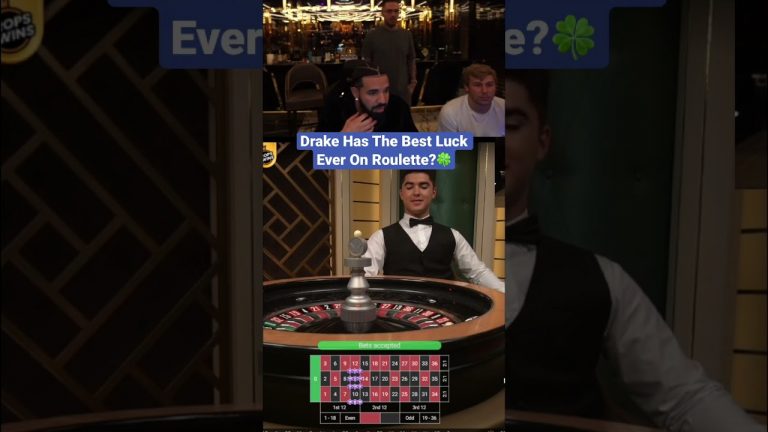 Drake Has The Best Luck Ever On Roulette? #drake #roulette #bigwin #lucky #casino #maxwin