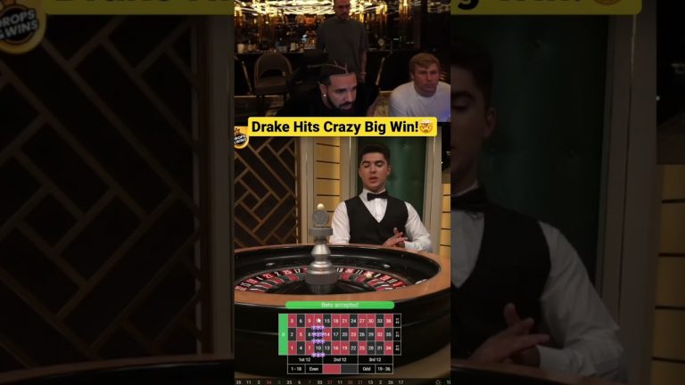 Drake Hits Crazy Big Win On Roulette! #drake #roulette #bigwin #casino #shorts