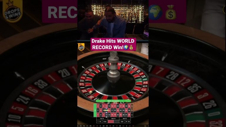 Drake Hits WORLD RECORD Win On Roulette! #drake #roulette #bigwin #worldrecord #maxwin