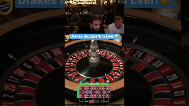 Drake Wins $6,000,000 On 1 Roulette Spin! #drake #roulette #bigwin #casino #shorts #maxwin