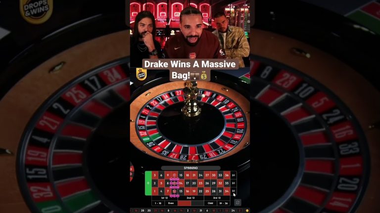 Drake Wins A Massive Bag On Roulette! #drake #bigwin #roulette #maxwin #casino