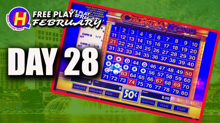 Free Play February Day 28: 4-Card Cleopatra KENO