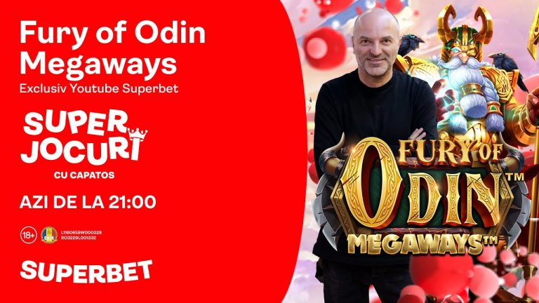 Fury of Odin Megaways: LIVE, de la 21:00, la SuperJocuri cu Capatos