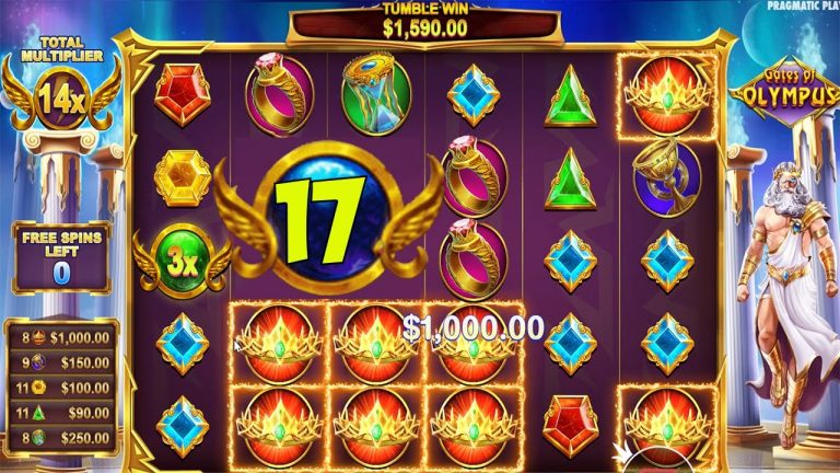 GATES OF OLYMPUS HIT CROWNS with 17X MULTIPLIER – BIG CASINO WIN SLOT ONLINE GAME BONUS BUY