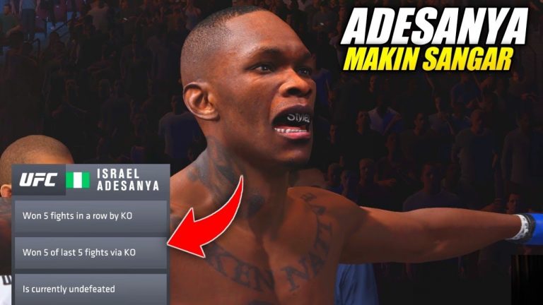 GILA ADESANYA MELIBAS SEMUA LAWAN #3 | UFC CAREERMODE