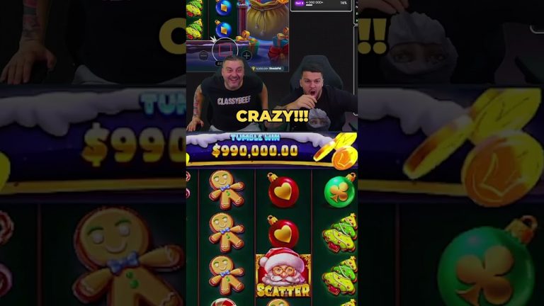 HUGE TUMBLE LEADS TO $1,000,000 INSANE SLOT WIN! #casino #slots #bigwin