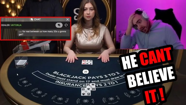 How Many 20’s Can A Dealer Get !!?? | LosPollosTv BlackJack