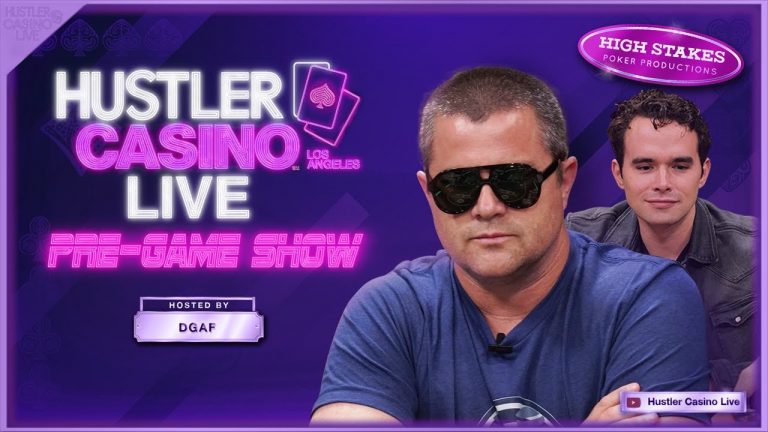 Hustler Casino Live PRE-GAME SHOW w/ DGAF & Alan Keating