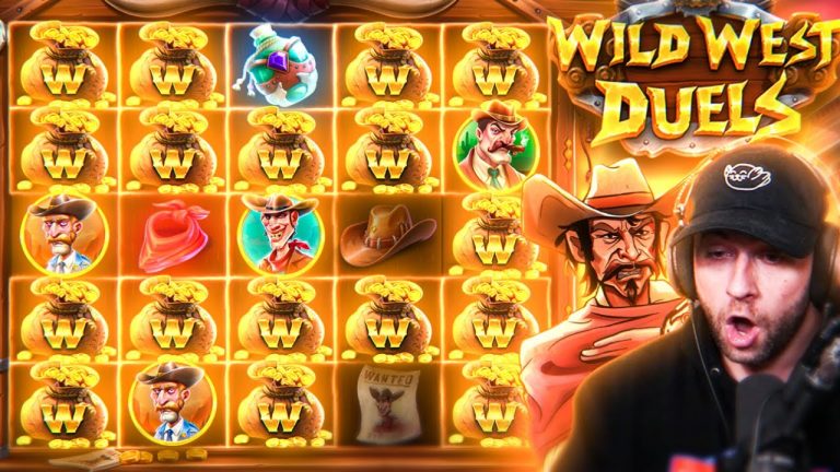 I GET AN INCREDIBLE SUPER BONUS SETUP ON WILD WEST DUELS!! TOP SYMBOL FULL LINE!! (Bonus Buys)