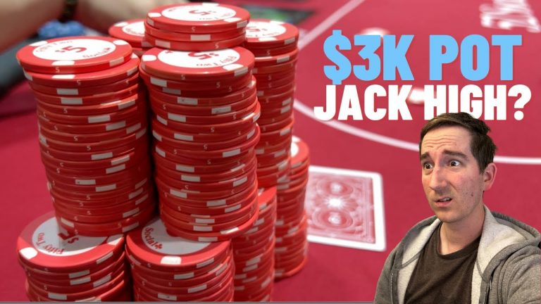 I Play A $3,000 Pot With… Jack HIGH?!?!! (S2 V43 #pokervlog )