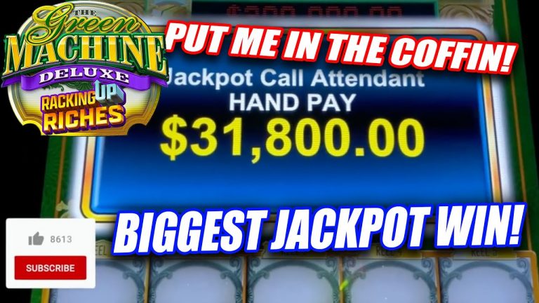 INSANE BET ON GREEN MACHINE DELUXE HOW TO WIN JACKPOTS ON THE BEST SLOTS IN A CASINO