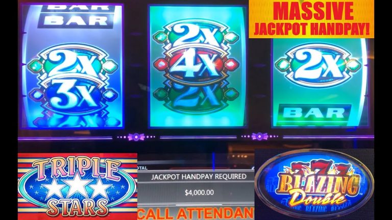 JACKPOT! HANDPAY! My 2nd biggest win ever! NEW 3x 4x 2x Jackpot slot machine! + Old School slot play