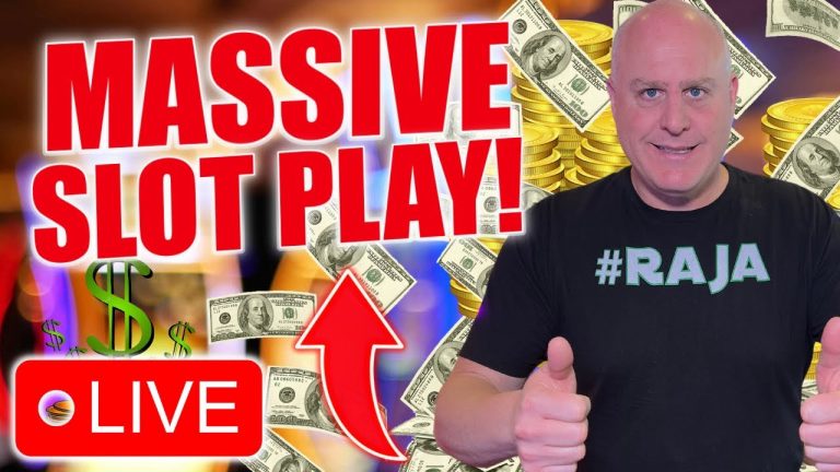 LIVE NOW! Watch The Raja WIN MASSIVE JACKPOTS Playing High Limit Slots!