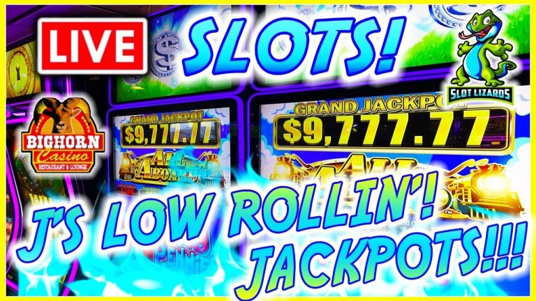 LIVE SLOTS AT JACKPOT CITY!!! J’S LOW ROLLIN’ WEDNESDAY! EPISODE 40! BIGHORN CASINO