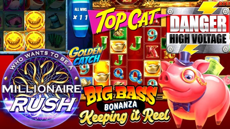 LOW STAKE SLOT SESSION…EPIC!! GIFTS OF FORTUNE, RAZOR SHARK, MILLIONAIRE RUSH…TO THE TOP??