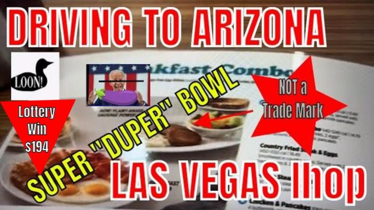 Las Vegas LIVE Cash or Crash – Cashing in Arizona LOTTERY Tickets to Bet the SUPER-BOWL & IHOP