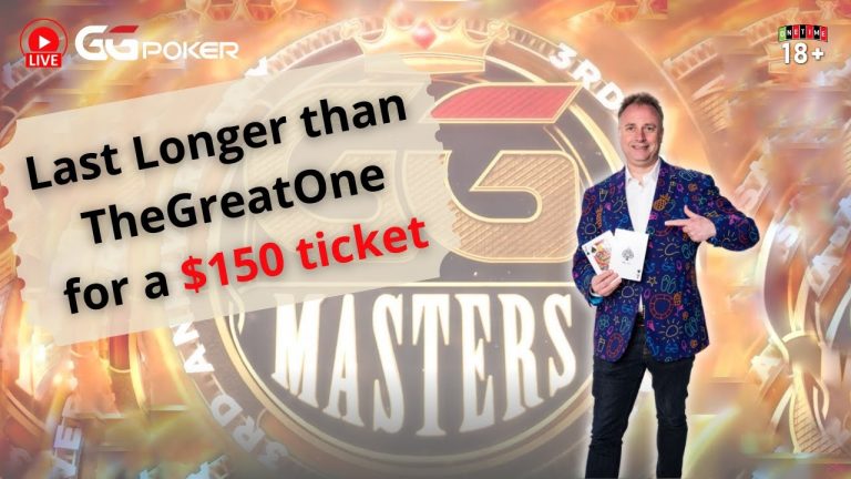 Last Longer than TheGreatOne for a $150 GGMasters Overlay Edition ticket part 1