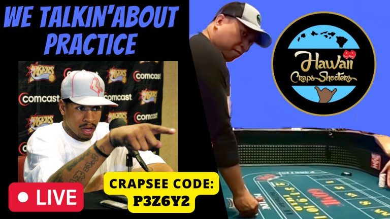 Live Craps Play! Bringing back the back swing. Crapsee Code: P3Z6Y2