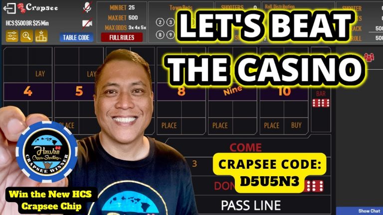 Live Craps before the SuperBowl! $1000 Bankroll and $25 min table. Crapsee Code: D5U5N3