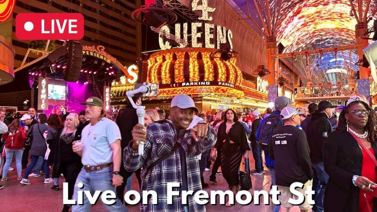 Live Stream on Fremont St Las Vegas #vegas #vegaslive