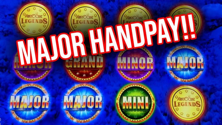 MAJOR JACKPOT HANDPAY! I ACTUALLY GOT IT!! TIMBERWOLF LEGENDS SLOT MACHINE!!