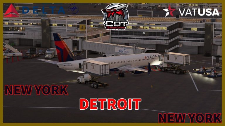 MSFS 2020: PMDG 737-900ER | DELTA AIRLINES + VATSIM EVENT | JFK – DTW – JFK | #msfs2020 #pmdg