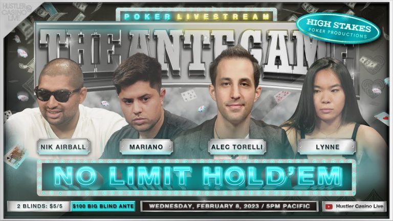 Mariano, Alec Torelli, Lynne & Nik Airball Play $5/5/100 Ante Game – Commentary by David Tuchman