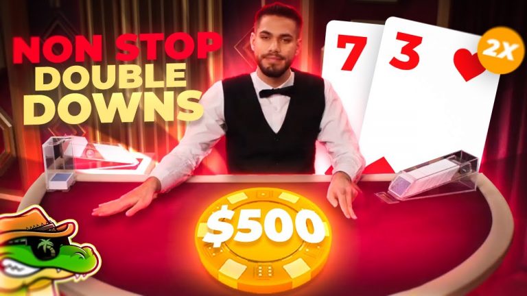 NON STOP DOUBLE DOWNS! – Daily Blackjack #49