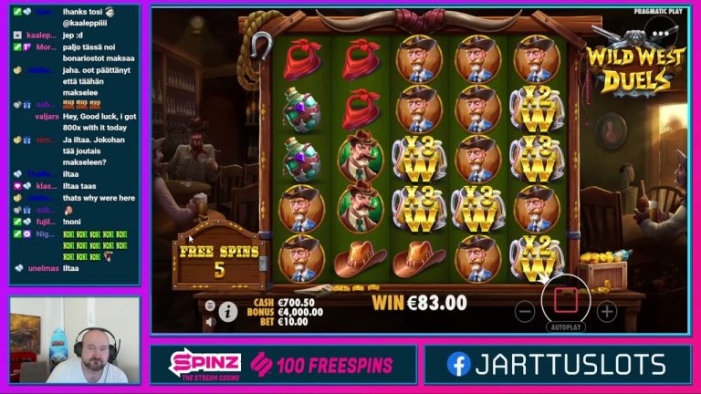 New Game!! Nice Win From Wild West Duels Slot!!