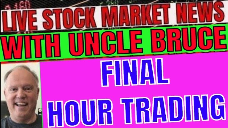 OPTIONS WRITERS CASH IN AS MARKETS BACK OFF TODAY STOCK TRADING IN PLAIN ENGLISH WITH UNCLE BRUCE