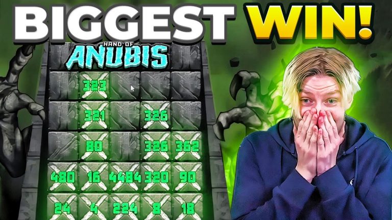 OUR RECORD WIN ON HAND OF ANUBIS! – INSANE ONLINE SLOT WIN!