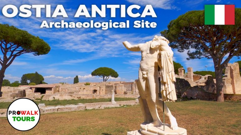 Ostia Antica – Ancient Roman Ruins – 4K Walking Tour 60fps with Captions