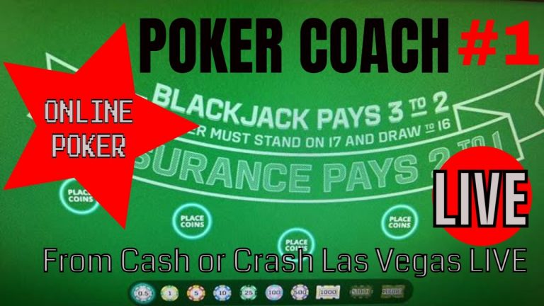 POKER COACH Las Vegas LIVE Cash or Crash – LIVE Stream ONLINE Blackjack – Real Money Gambling!