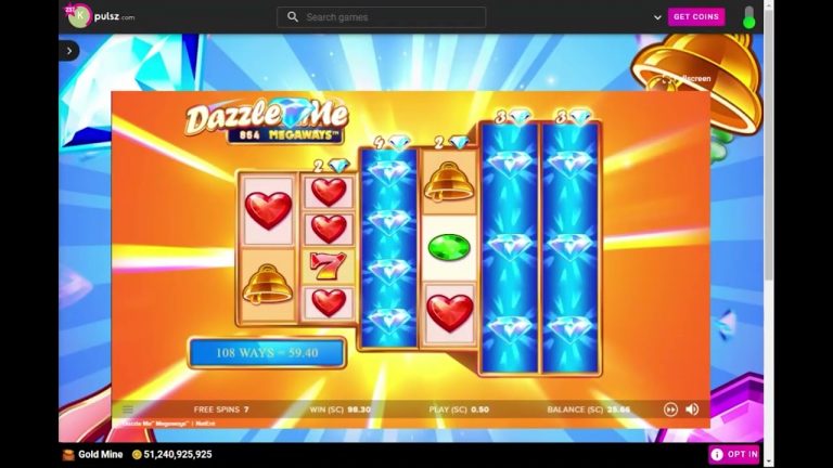 Pulsz Sweepstakes Casino: Dazzle Me Big Win