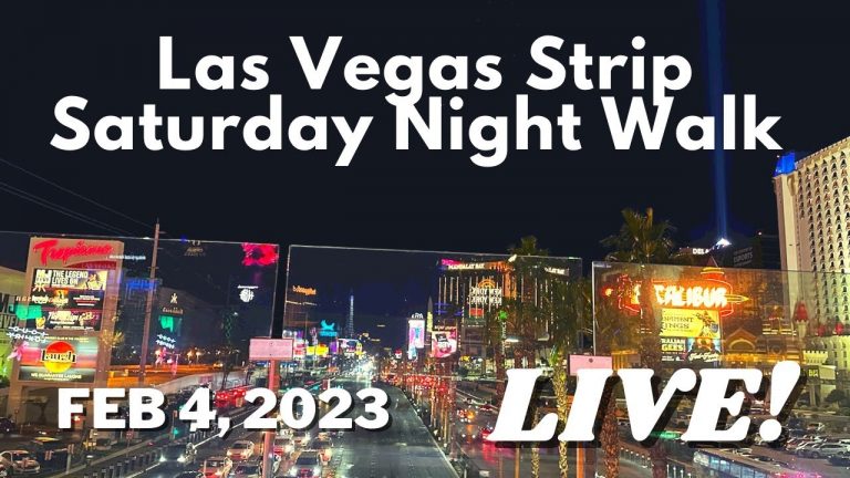 SATURDAY NIGHT LIVE WALK on the LAS VEGAS STRIP! NFL PRO BOWL WEEKEND 2023