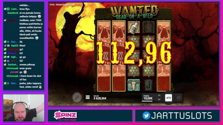 Sick Linehit!! Mega Big Win From Wanted Dead Or A Wild!!