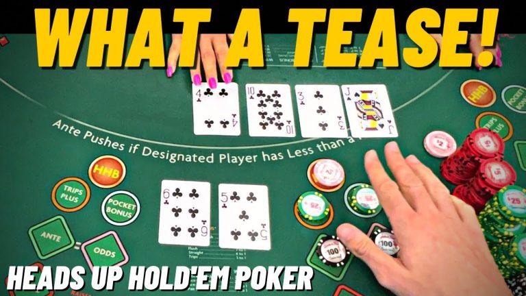 Straight Teasing This Heads Up Hold’em Session 13