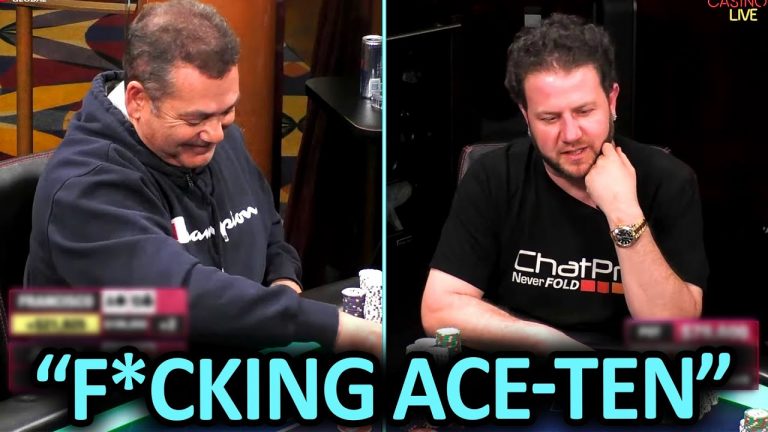 Table Can’t Stop Trolling After He Goes On Monkey Tilt @HustlerCasinoLive