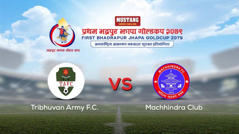 Tribhuvan Army F.C. vs Machhindra Club – Final | First Bhadrapur Jhapa Gold Cup 2079 – Kantipur LIVE