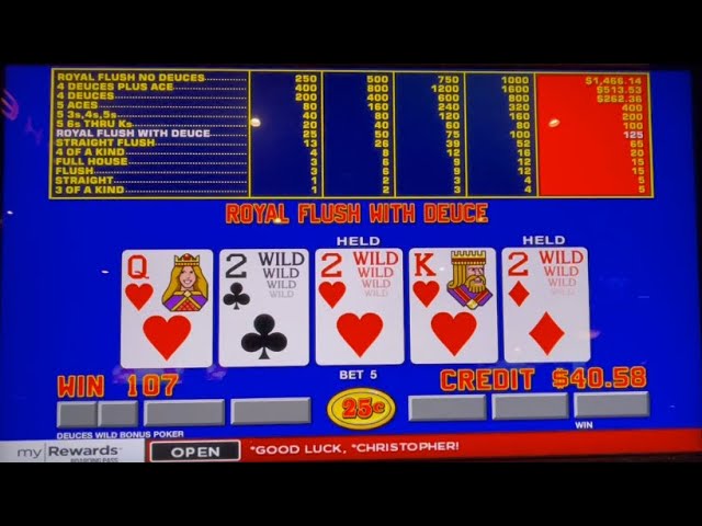 Video Poker: Deuces Wild Bonus Poker Progressive Session!