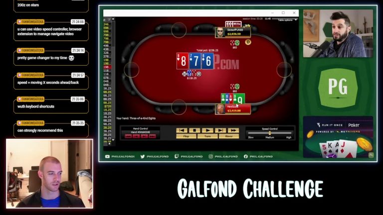 Watching Galfond Challenge and talking HU PLO