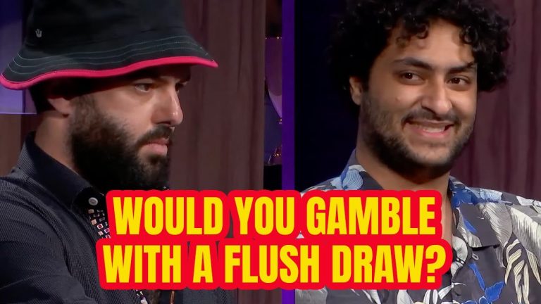 Would You Risk Your Tournament Life with a Flush Draw?