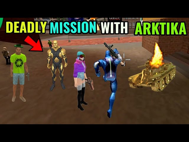 deadly mission with arctica || rope hero vice town || pagal gamerz