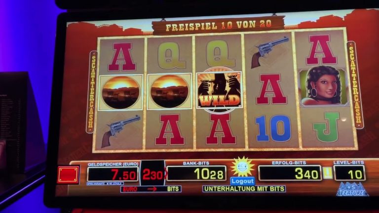 20 Free Games with Scatter Cash in German Casino – 67x Win with low budget risk